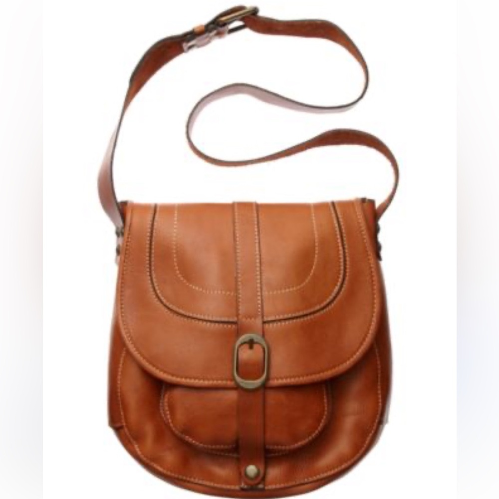 Patricia Nash leather Barcelona saddlebag
